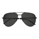 Yves Saint Laurent - Occhiali da Sole Classic SL 11 Folk Aviator con Doppio Ponte in Metallo - Nero - Saint Laurent Eyewear