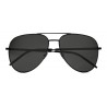 Yves Saint Laurent - Occhiali da Sole Classic SL 11 Folk Aviator con Doppio Ponte in Metallo - Nero - Saint Laurent Eyewear