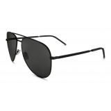 Yves Saint Laurent - Classic SL 11 Folk Aviator Sunglasses with Double Metal Bridge - Black - Saint Laurent Eyewear