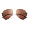 Yves Saint Laurent - Occhiali da Sole Classic SL 11 Aviator con Doppio Ponte in Metallo - Champagne - Saint Laurent Eyewear