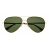 Yves Saint Laurent - Occhiali da Sole Classic SL 11 Zero Aviator con Doppio Ponte in Metallo - Oro - Saint Laurent Eyewear