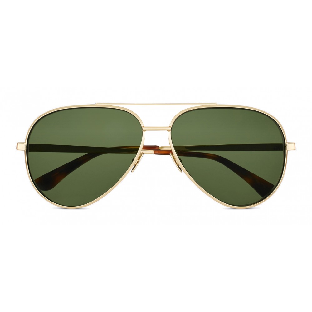 Yves Saint Laurent Classic Sl 11 Zero Aviator Sunglasses With Double Metal Bridge Bright