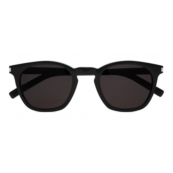 Yves Saint Laurent - Occhiali da Sole Classic SL 28 con Montatura Quadrata Arrotondata - Nero Bianco - Saint Laurent Eyewear