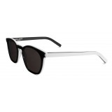 Yves Saint Laurent - Classic SL 28 Sunglasses with Rounded Square Frame - Black White - Saint Laurent Eyewear