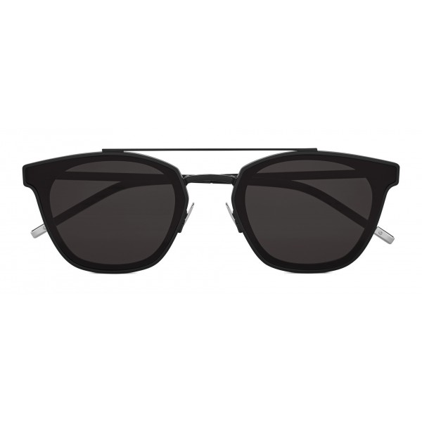 Yves Saint Laurent - Classic SL 28 Metal Sunglasses with Rounded Square Frame - Black Matt - Saint Laurent Eyewear