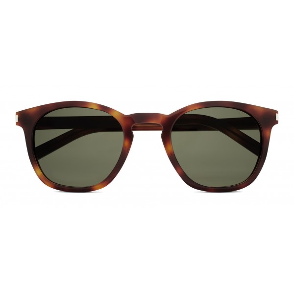 Yves Saint Laurent - Classic SL 28 Sunglasses with Rounded Square Frame - Light Havana - Saint Laurent Eyewear