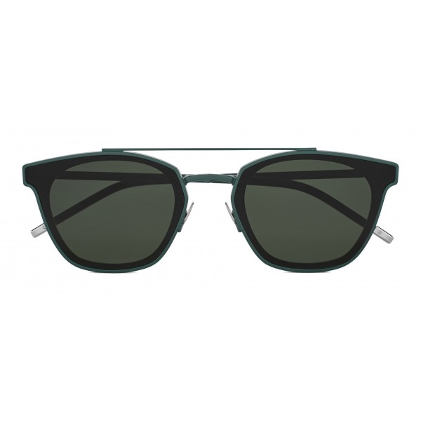 Yves Saint Laurent - Occhiali da Sole Classic SL 28 Metal Quadrati Arrotondati - Verde - Saint Laurent Eyewear