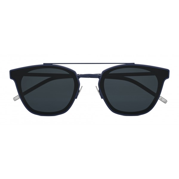 Yves Saint Laurent - Occhiali da Sole Classic SL 28 Metal Quadrati Arrotondati - Blu - Saint Laurent Eyewear