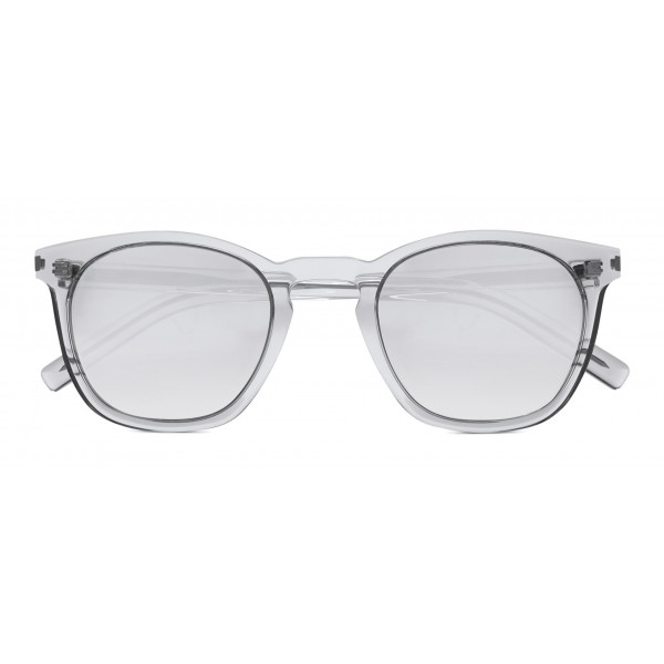 Yves Saint Laurent - Classic SL 28 Sunglasses with Rounded Square Frame - Transparent - Saint Laurent Eyewear