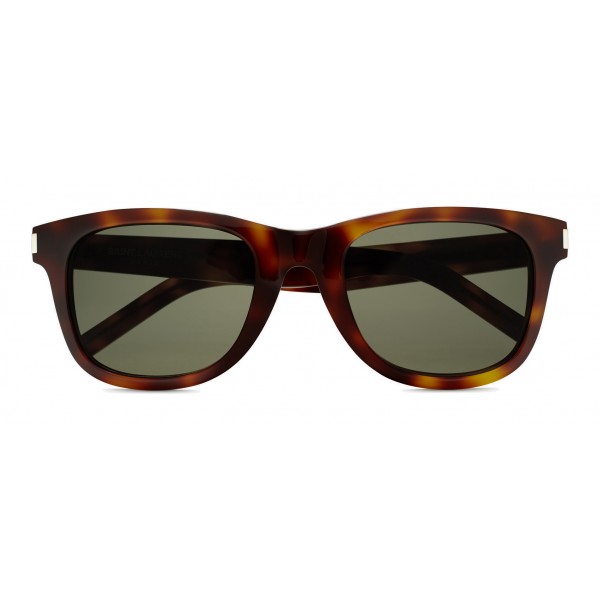 Yves Saint Laurent - Classic SL 51 Sunglasses with Square Wellington Frame - Light Havana - Saint Laurent Eyewear