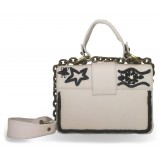 Kristina MC - Mini Bag - Clutch Bag with Chain - Calfskin Leather Hand Cornely Maya Mexico - High Quality Leather