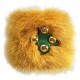 Kristina MC - Bracciale di Pelliccia Visone con Borchie - Giallo Ocra - Accessorio Artigianale Italiano in Pelle di Alta Qualità