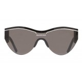 Balenciaga - Ski Cat Sunglasses in Black Acetate with Black Lenses - Sunglasses - Balenciaga Eyewear