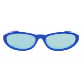 Balenciaga - Neo Round Sunglasses in Bright Blue Acetate with Bright Blue Lenses - Sunglasses - Balenciaga Eyewear
