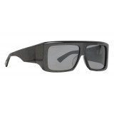 Balenciaga - Thick Square Acetate Gray Dark Sunglasses with Gray Lenses - Sunglasses - Balenciaga Eyewear