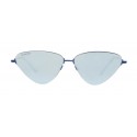 Balenciaga - Occhiali da Sole Invisible Cat in Metallo Blu con Lenti Blu - Occhiali da Sole - Balenciaga Eyewear