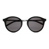 Yves Saint Laurent - Classic SL 57 Round Sunglasses with Metal Bridge and Mineral Glass Lenses - Bronze - Saint Laurent Eyewear