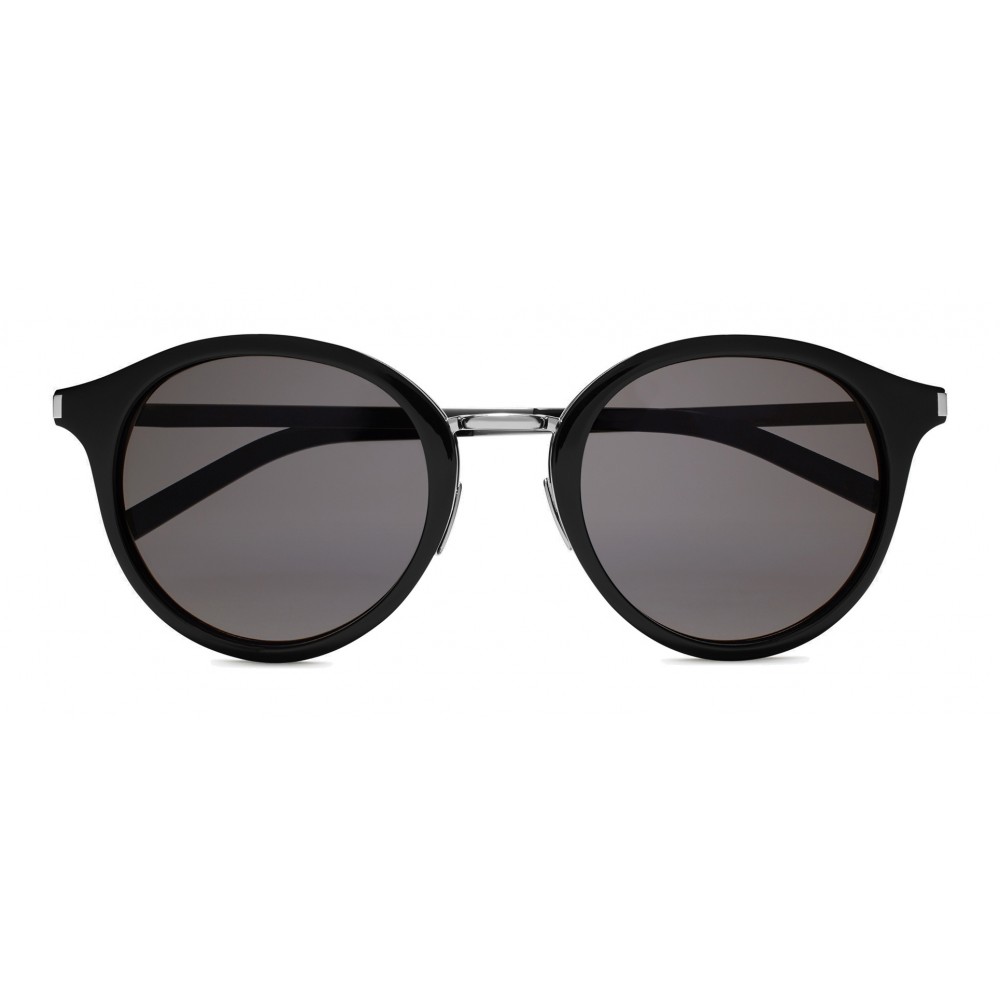 Yves Saint Laurent - Classic SL 57 Round Sunglasses with Metal Bridge ...