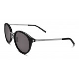 Yves Saint Laurent - Classic SL 57 Round Sunglasses with Metal Bridge and Mineral Glass Lenses - Bronze - Saint Laurent Eyewear