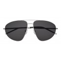 Yves Saint Laurent - Classic SL 211 Sunglasses with Double Metal Bridge - Platinum - Saint Laurent Eyewear