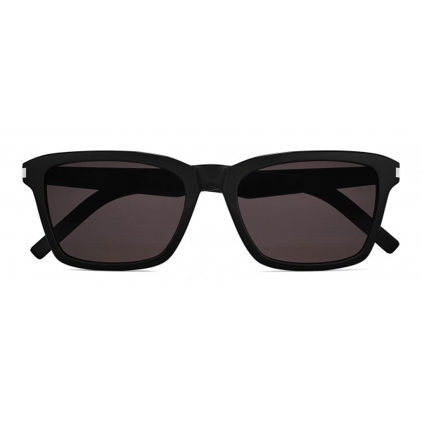 Yves Saint Laurent - Classic SL 258 Sunglasses with Rectangular Frame and Nylon Lenses - Black - Saint Laurent Eyewear