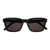 Yves Saint Laurent - Classic SL 258 Sunglasses with Rectangular Frame and Nylon Lenses - Black - Saint Laurent Eyewear