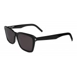 Yves Saint Laurent - Classic SL 258 Sunglasses with Rectangular Frame and Nylon Lenses - Black - Saint Laurent Eyewear