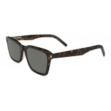 Yves Saint Laurent - Classic SL 258 Sunglasses with Rectangular Frame and Nylon Lenses - Light Havana - Saint Laurent Eyewear