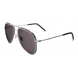 Yves Saint Laurent - Classic SL 294 Aviator Sunglasses with Double Metal Bridge - Silver - Saint Laurent Eyewear
