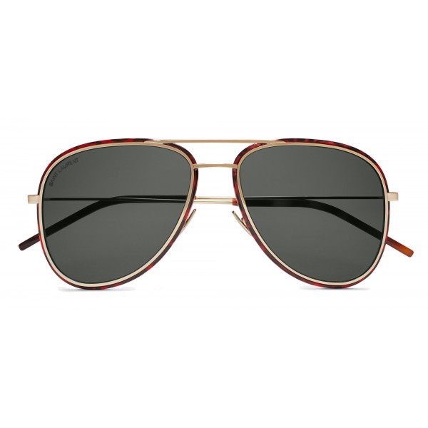 saint laurent gold aviators