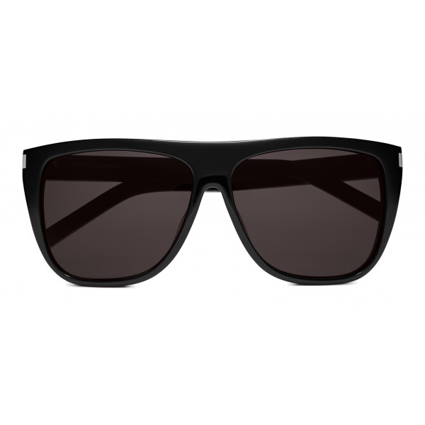 Yves Saint Laurent - New Wave SL 1/F Stars Sunglasses with Square Wellington Frame with Crystals - Black - Saint Laurent Eyewear