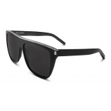 Yves Saint Laurent - New Wave SL 1 Combi Sunglasses with Thick Frame - Black - Saint Laurent Eyewear