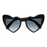 Yves Saint Laurent - New Wave 181 Leulou Heart Sunglasses with Bright Black Motif - Sunglasses - Yves Saint Laurent Eyewear