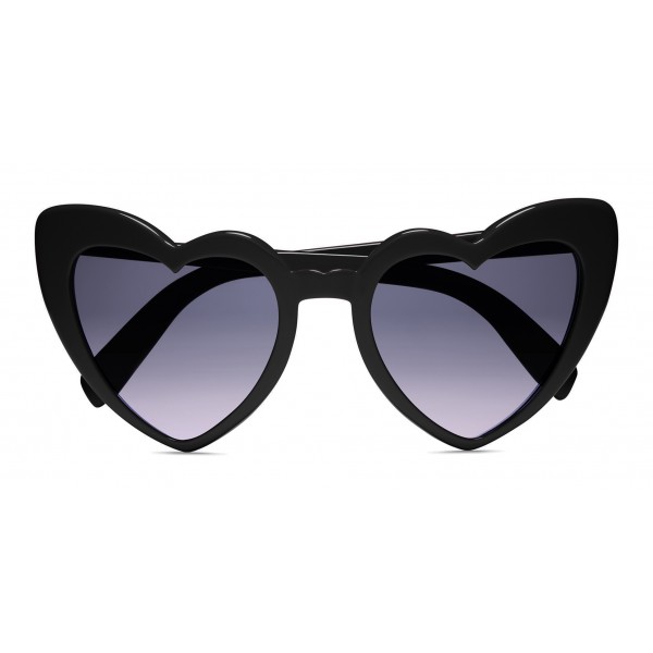 Yves Saint Laurent - New Wave 181 Leulou Heart Sunglasses with Gradient Black Motif - Sunglasses - Yves Saint Laurent Eyewear