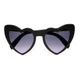 Yves Saint Laurent - New Wave 181 Leulou Heart Sunglasses with Gradient Black Motif - Sunglasses - Yves Saint Laurent Eyewear