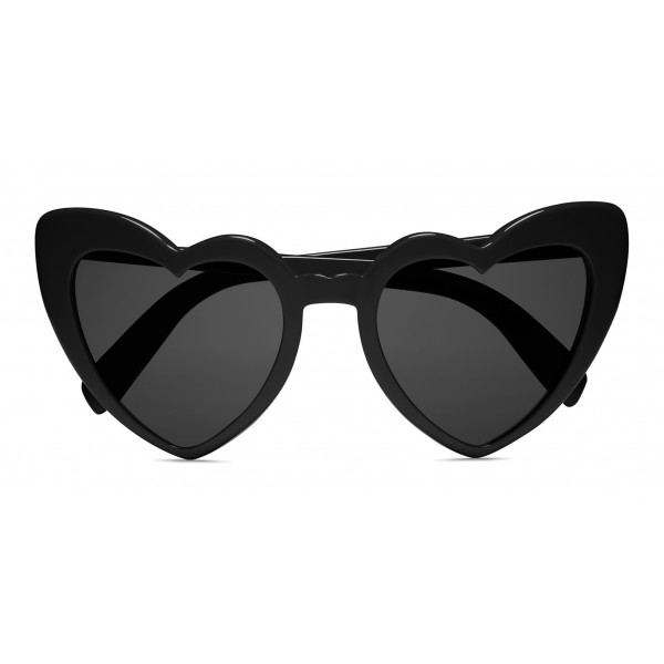 Yves Saint Laurent - New Wave 181 Leulou Heart Sunglasses - Full Black - Yves Saint Laurent Eyewear