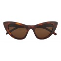 Yves Saint Laurent - Occhiali da Sole New Wave SL 213 Lily con Montatura Cat-Eye - Havana - Saint Laurent Eyewear