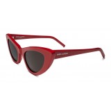 Yves Saint Laurent - New Wave SL 213 Lily Sunglasses with Triangular Frame - Red - Saint Laurent Eyewear