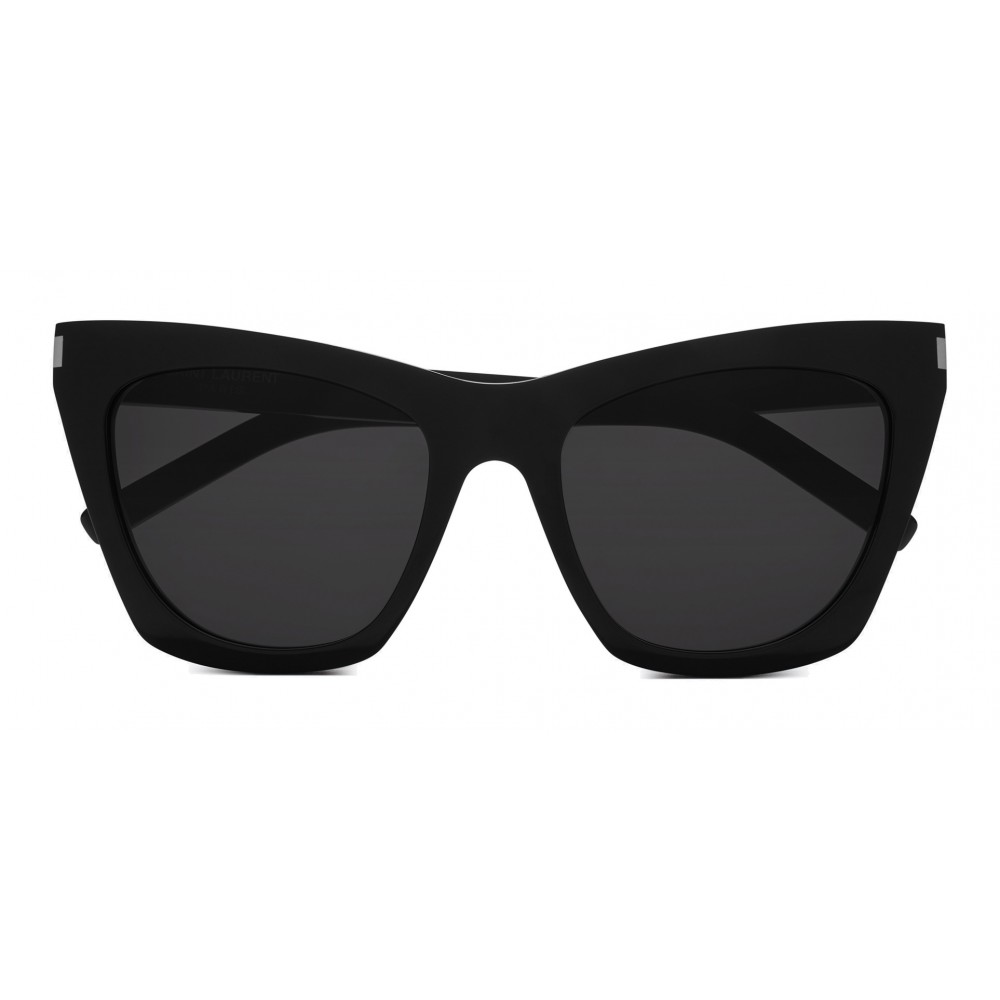 Oversized sunglasses Yves Saint Laurent Black in Plastic - 32384644