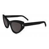 Yves Saint Laurent - New Wave SL 215 Grace Sunglasses with Triangular Frame - Black - Saint Laurent Eyewear
