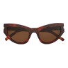 Yves Saint Laurent - Occhiali da Sole New Wave SL 215 Grace con Montatura Cat-Eye - Havana - Saint Laurent Eyewear