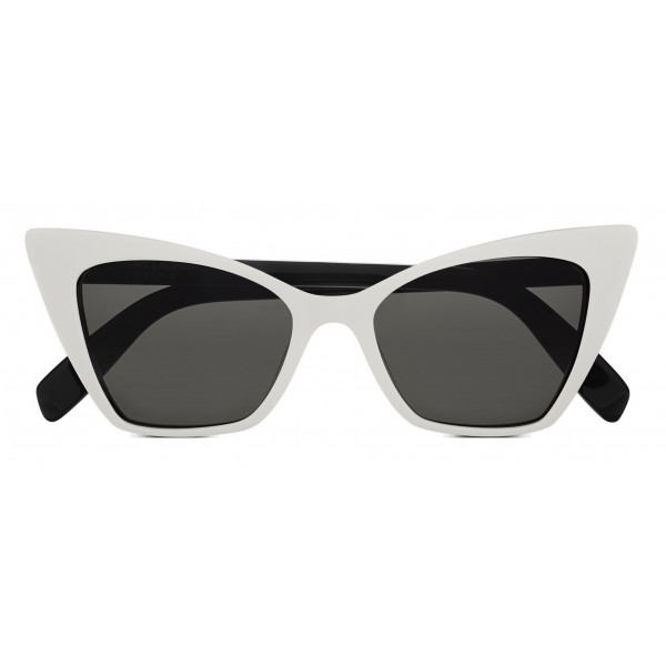 Yves Saint Laurent - New Wave SL 244 Victorie Sunglasses with Triangular Frame - Ivory - Saint Laurent Eyewear