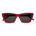 Yves Saint Laurent - New Wave SL 276 Sunglasses with Triangular Frame - Red - Saint Laurent Eyewear