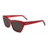 Yves Saint Laurent - New Wave SL 276 Sunglasses with Triangular Frame - Red - Saint Laurent Eyewear