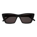 Yves Saint Laurent - New Wave SL 276 Sunglasses with Triangular Frame - Black White - Saint Laurent Eyewear