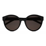 Yves Saint Laurent - Occhiali da Sole Monogramme SL M31 Cat Eye con Aste in Acetato - Nero - Saint Laurent Eyewear