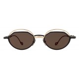 Kuboraum - Mask H70 - Gold Black - H70 GB - Sunglasses - Optical Glasses - Kuboraum Eyewear