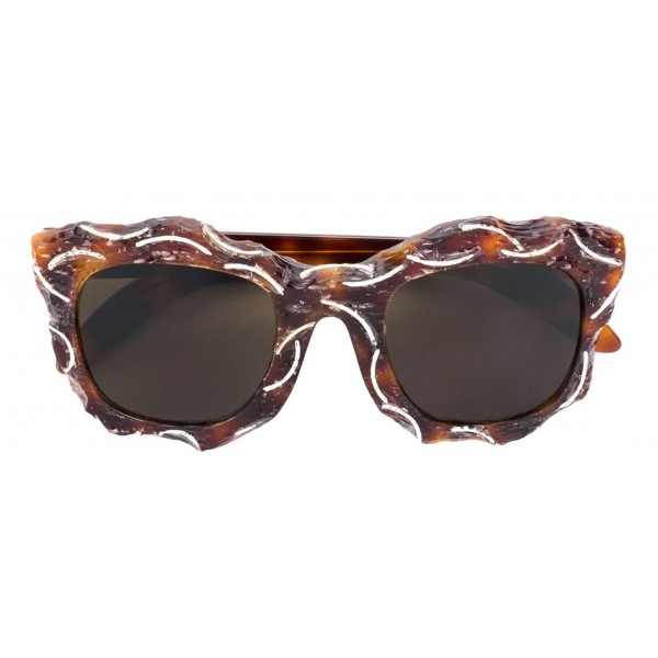 Kuboraum - Mask B2 - Havana Antique - B2 HSFI - Sunglasses - Kuboraum Eyewear