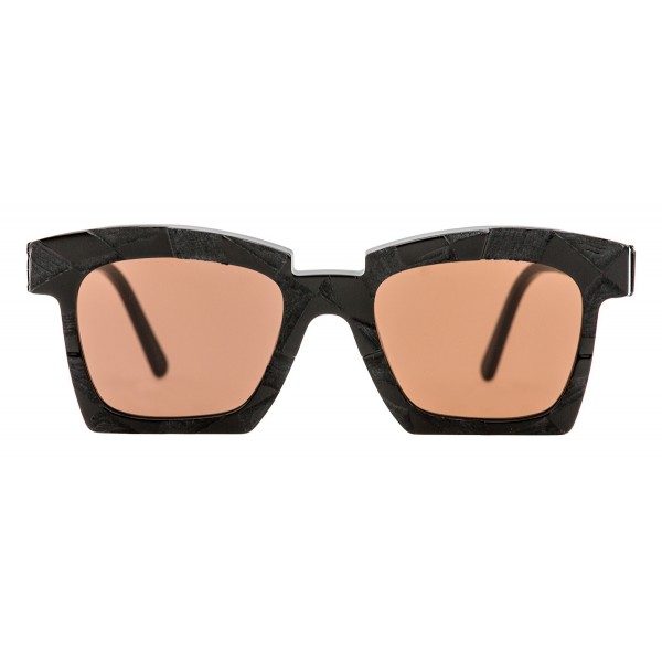 Kuboraum - Mask K5 - Simmetry - Tortoise Handcarved - K5 BS SY - Sunglasses - Kuboraum Eyewear