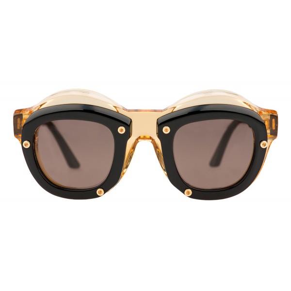 Kuboraum - Mask W1 - Honey & Black - W1 HB - Sunglasses - Kuboraum Eyewear